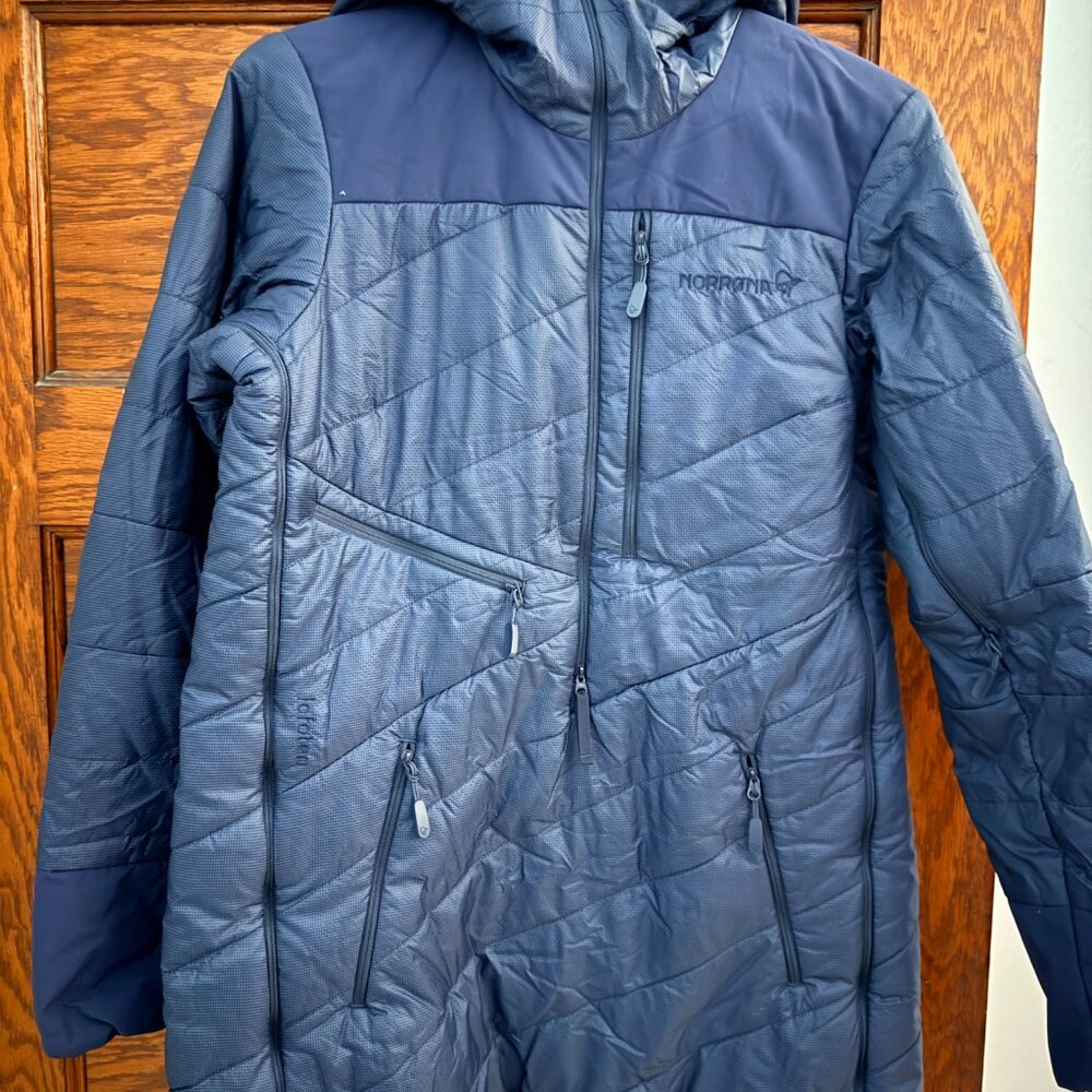 Norrona Lofoten Primaloft Anorak Size Small Navy